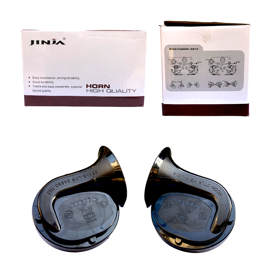 Jinja - Car Horn - Easy Installation - Superior Sound Quality - Treble & Bass Cooperate