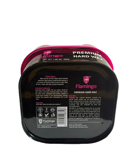 Flamingo Premium Hard Wax 200g - Car Body Polish Coating Paste