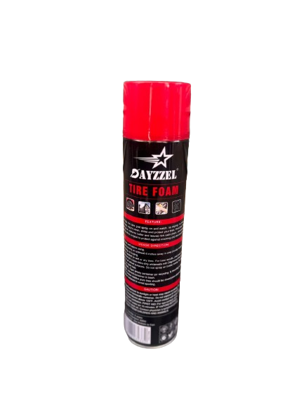 Dayzzel Tire Foam 480g/650ml - Clean, Shines & Protects. Spray On! No Wiping!