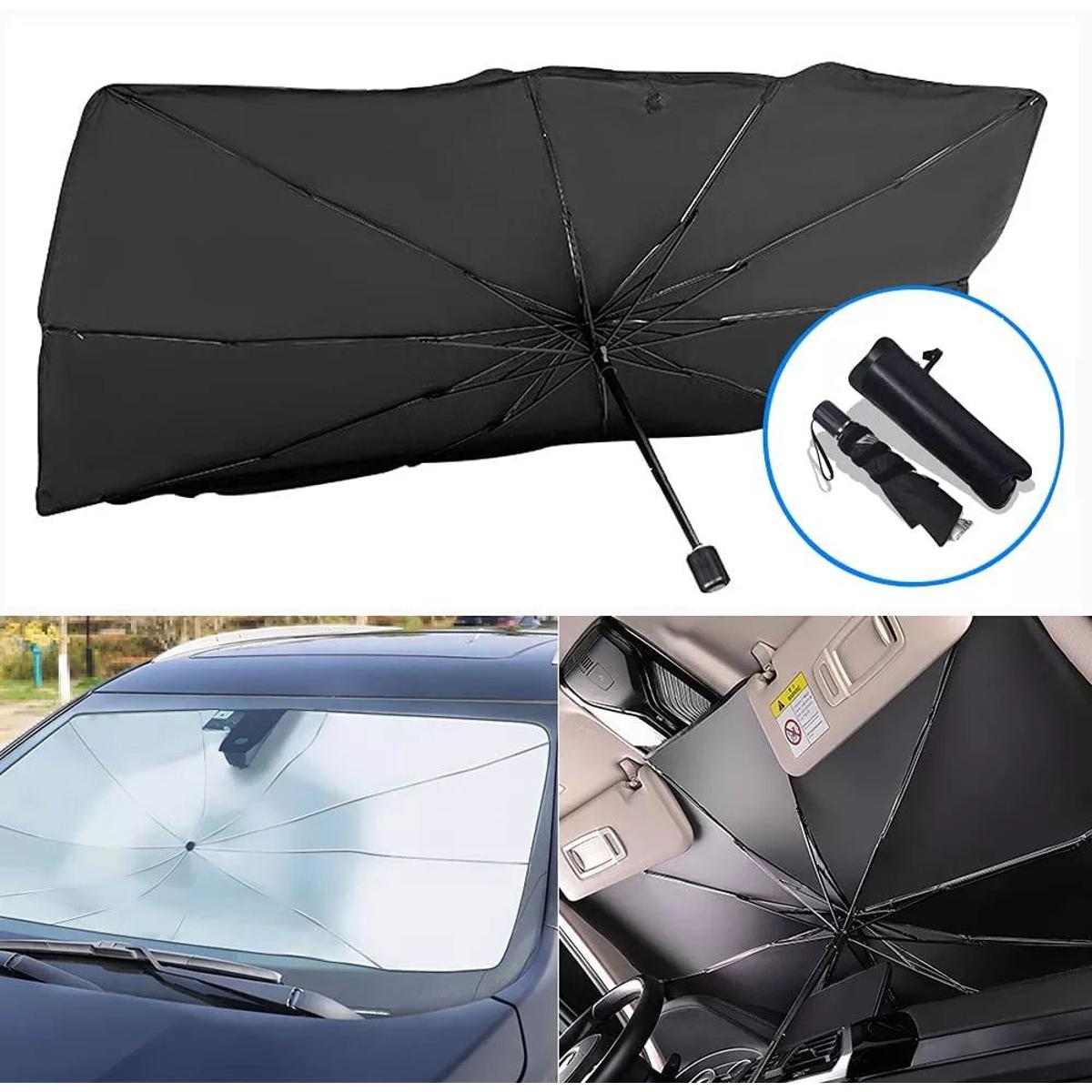 Car Sun Shade Protector Umbrella Style - Front Screen Cover