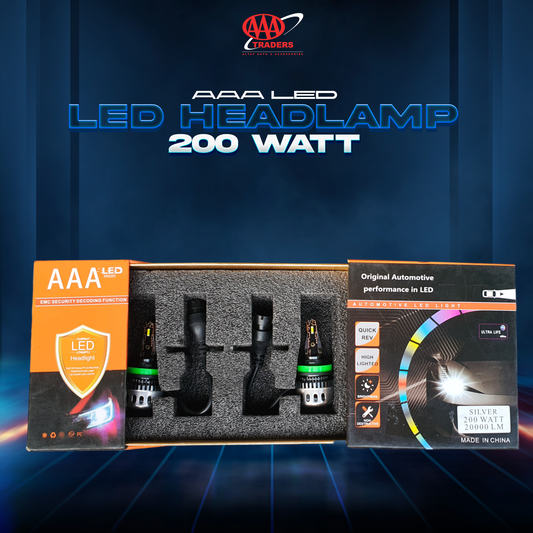 AAA LED Headlights - 200 WATT - 10000 LM - H8/H9/H11