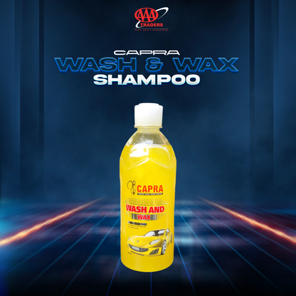 Capra - Wash & Wax Shampoo - Long Lasting Shine & Protection - 500ML