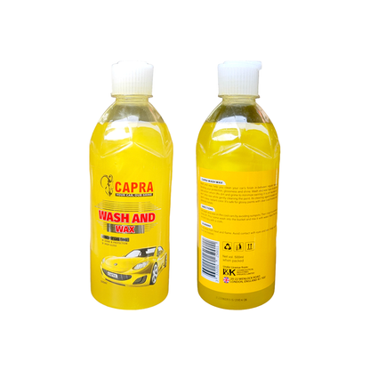 Capra - Wash & Wax Shampoo - Long Lasting Shine & Protection - 500ML