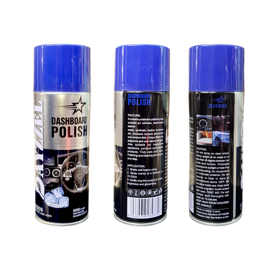 Dayzzel - Dashboard Polish - Restore Plastic, Rubber, Leather & Vinyl Surface Gloss - Tyre & Leather Wax