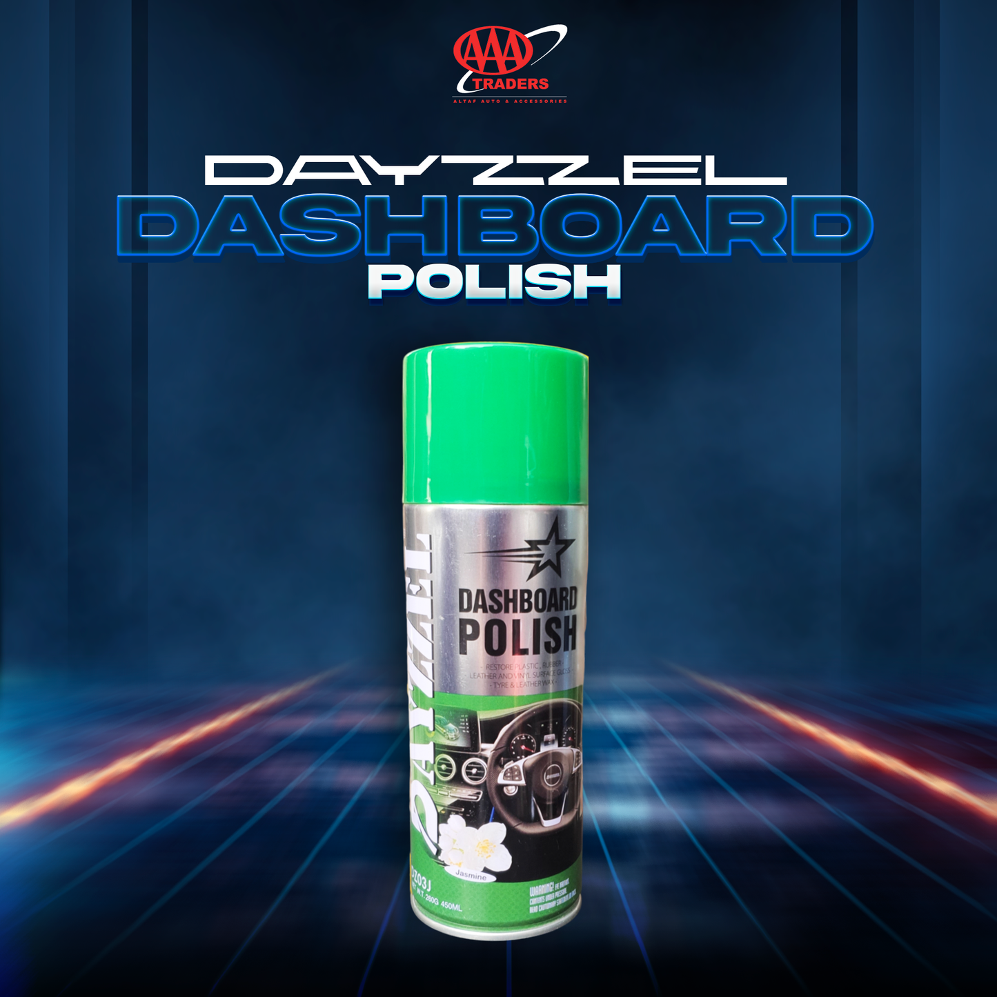 Dayzzel - Dashboard Polish - Restore Plastic, Rubber, Leather & Vinyl Surface Gloss - Tyre & Leather Wax