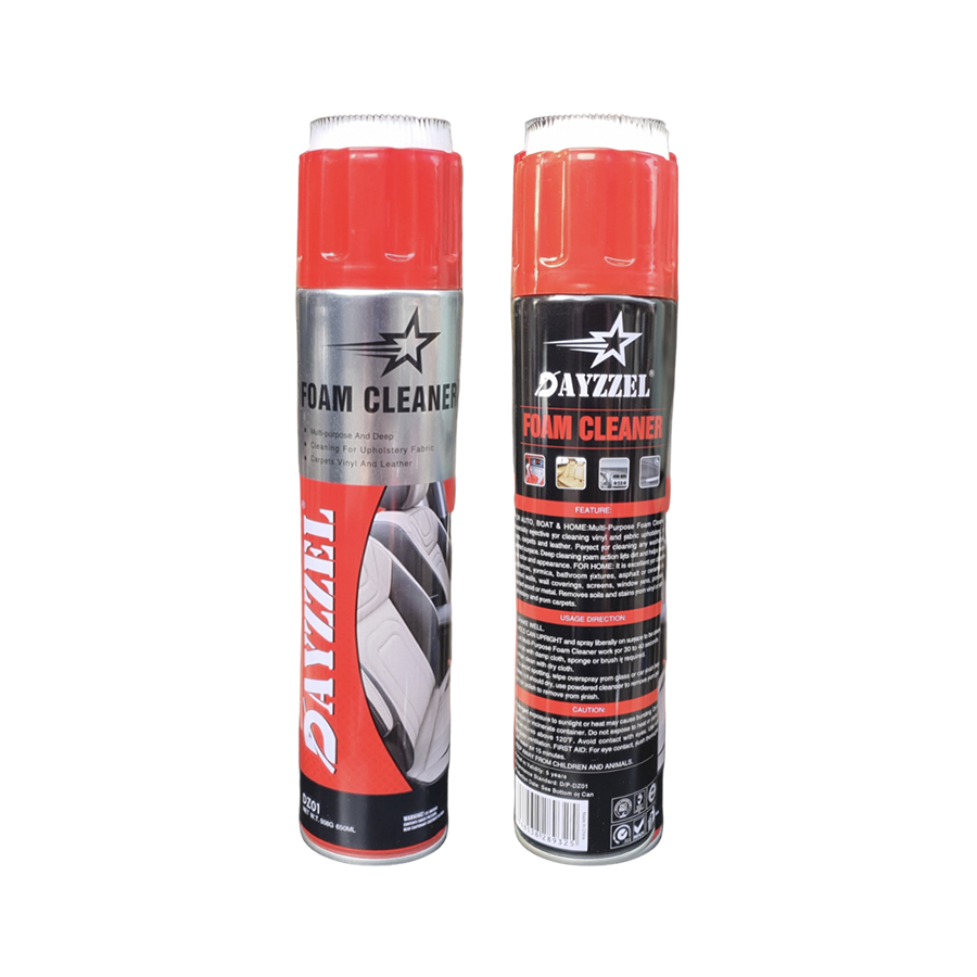 Dayzzel - Interior Foam Cleaner - Multi purpose & Deep Cleaning - Carpet Vinyl & Leather - 650 ML- 508g
