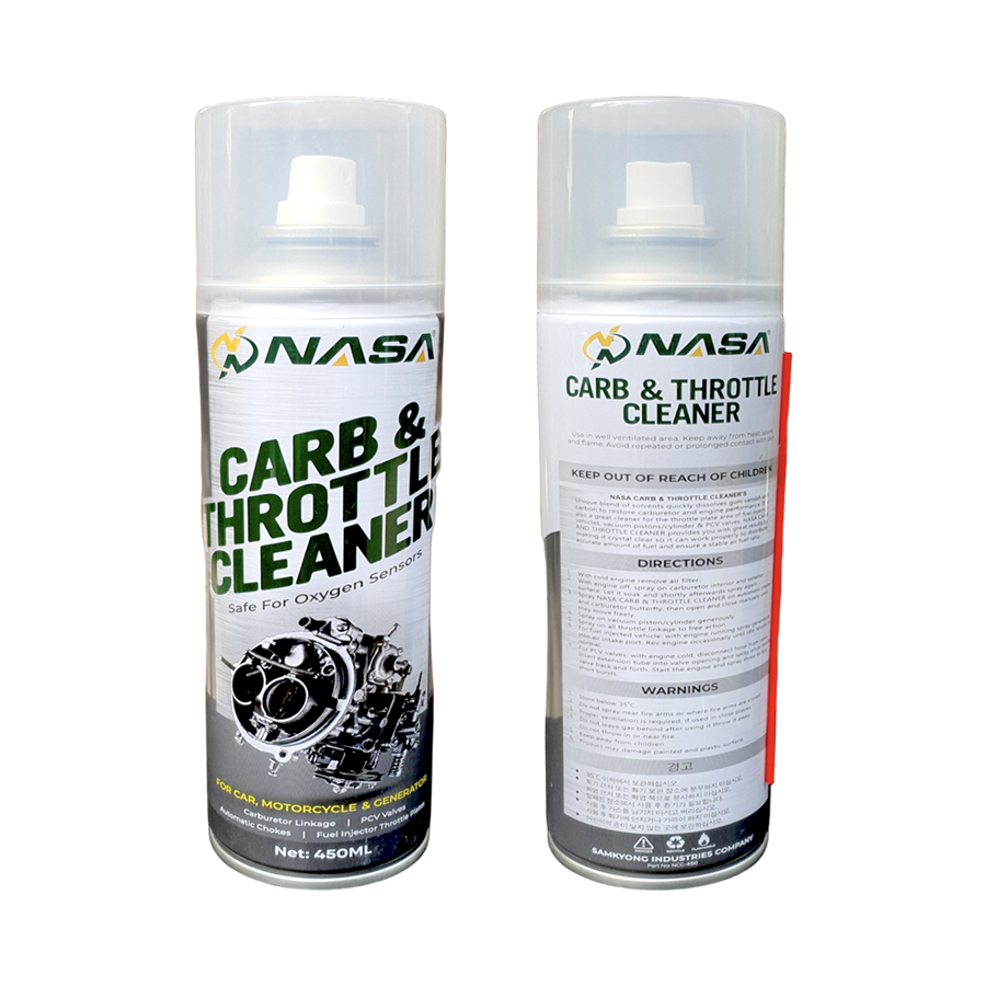 NASA - Carb & Throttle Cleaner - For Car, Motorcycle & Generator