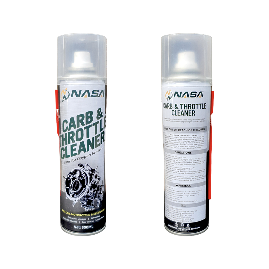 NASA - Carb & Throttle Cleaner - For Car, Motorcycle & Generator